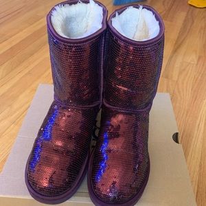 Sequence purple Ugg Boots